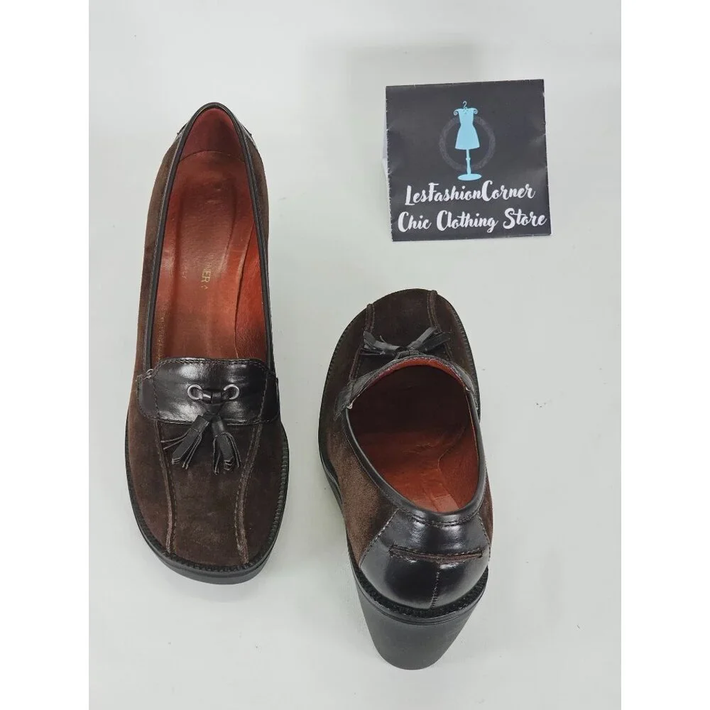 Donald J Pliner Women's Dark Brown Platform Wedges Size 8.5 506 - Picture 7 of 13